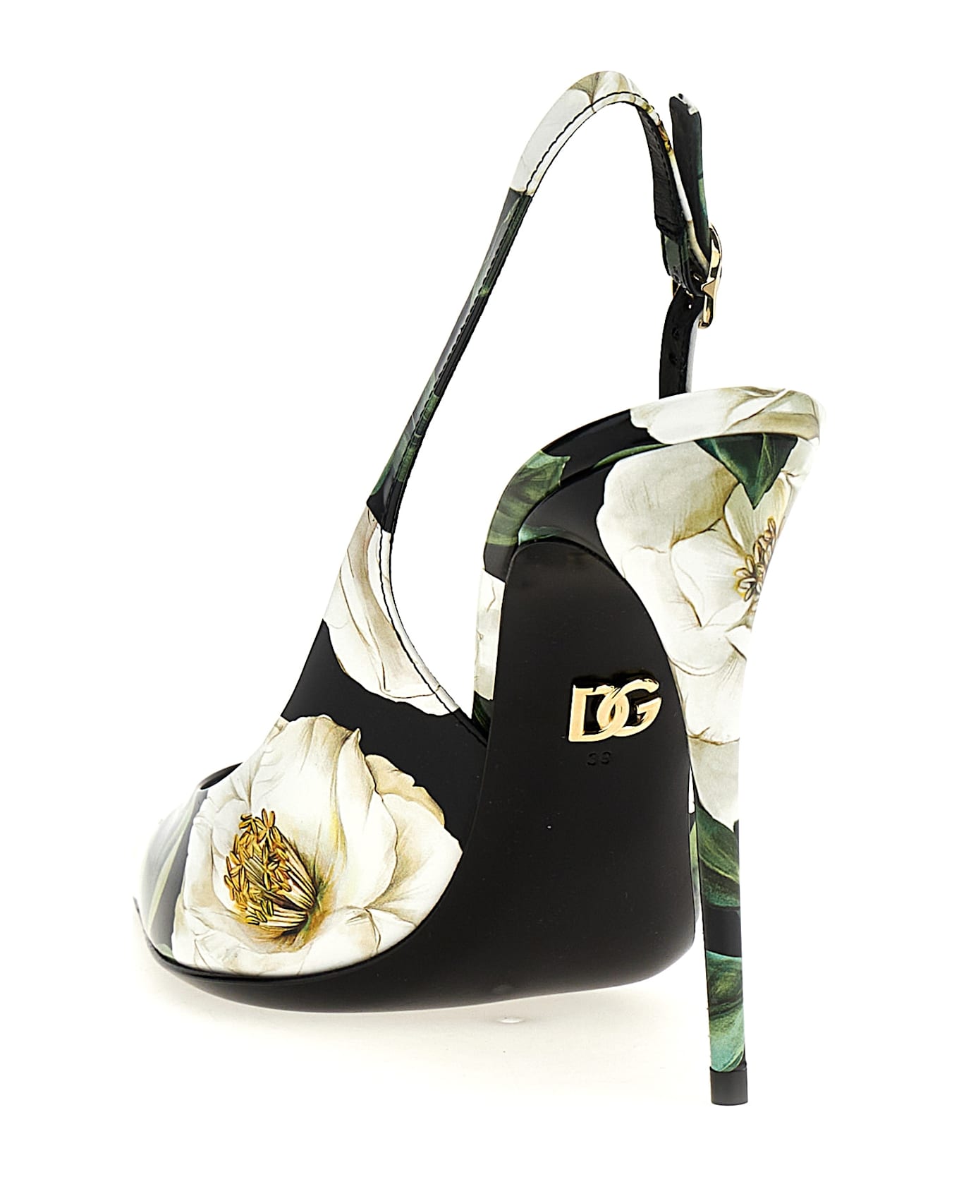 Dolce 
Gabbana Floral Slingback - Multicolor