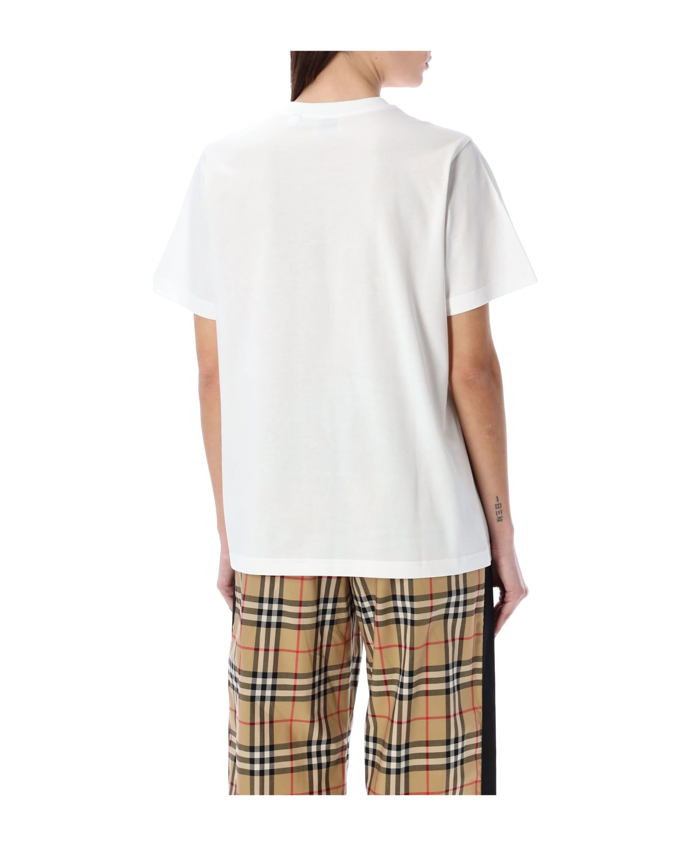 Burberry London Embroidered T-shirt - WHITE