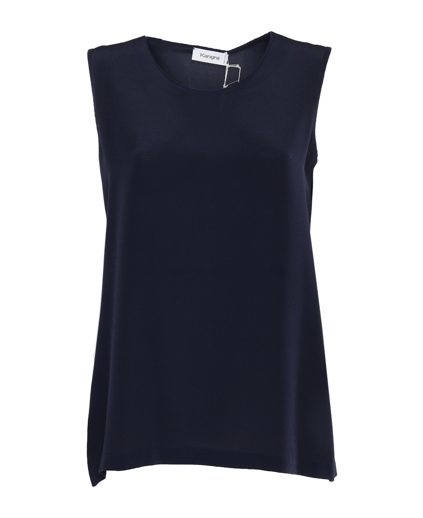 Kangra Silk Tank Top - BLUE