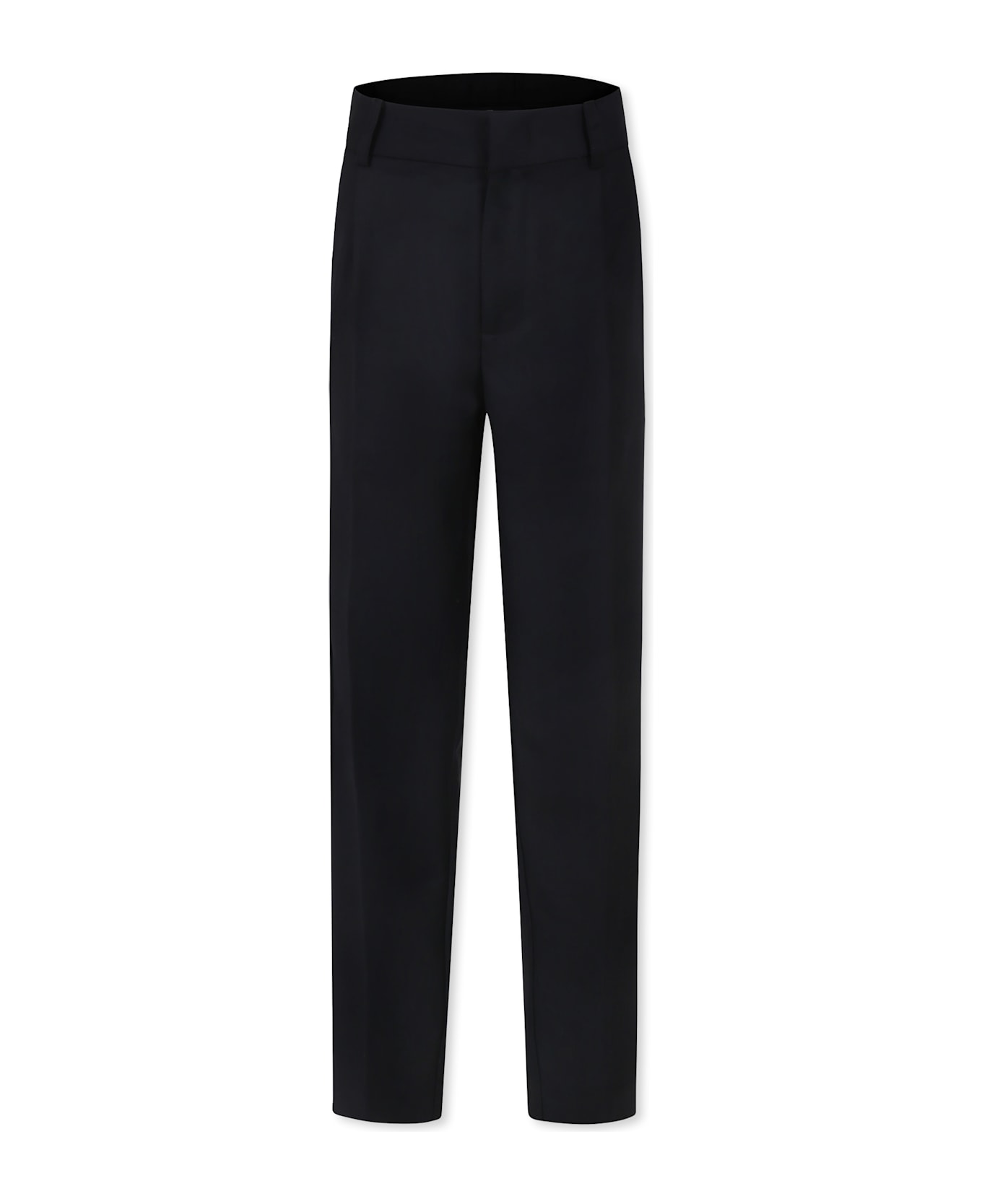 Richmond Black Trousers For Boy With Logo - Black