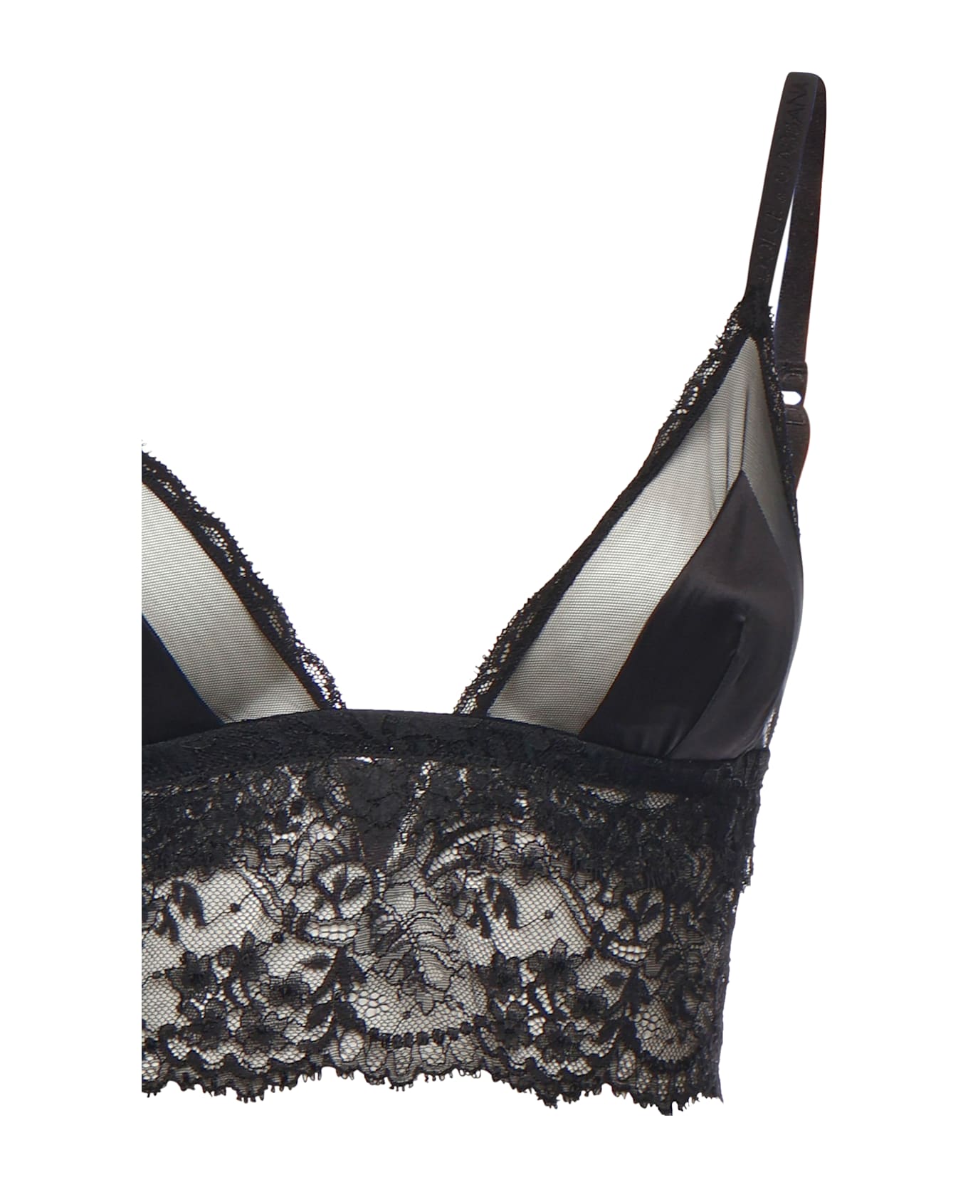 Dolce 
Gabbana Soft Cup Satin Bralette - Black