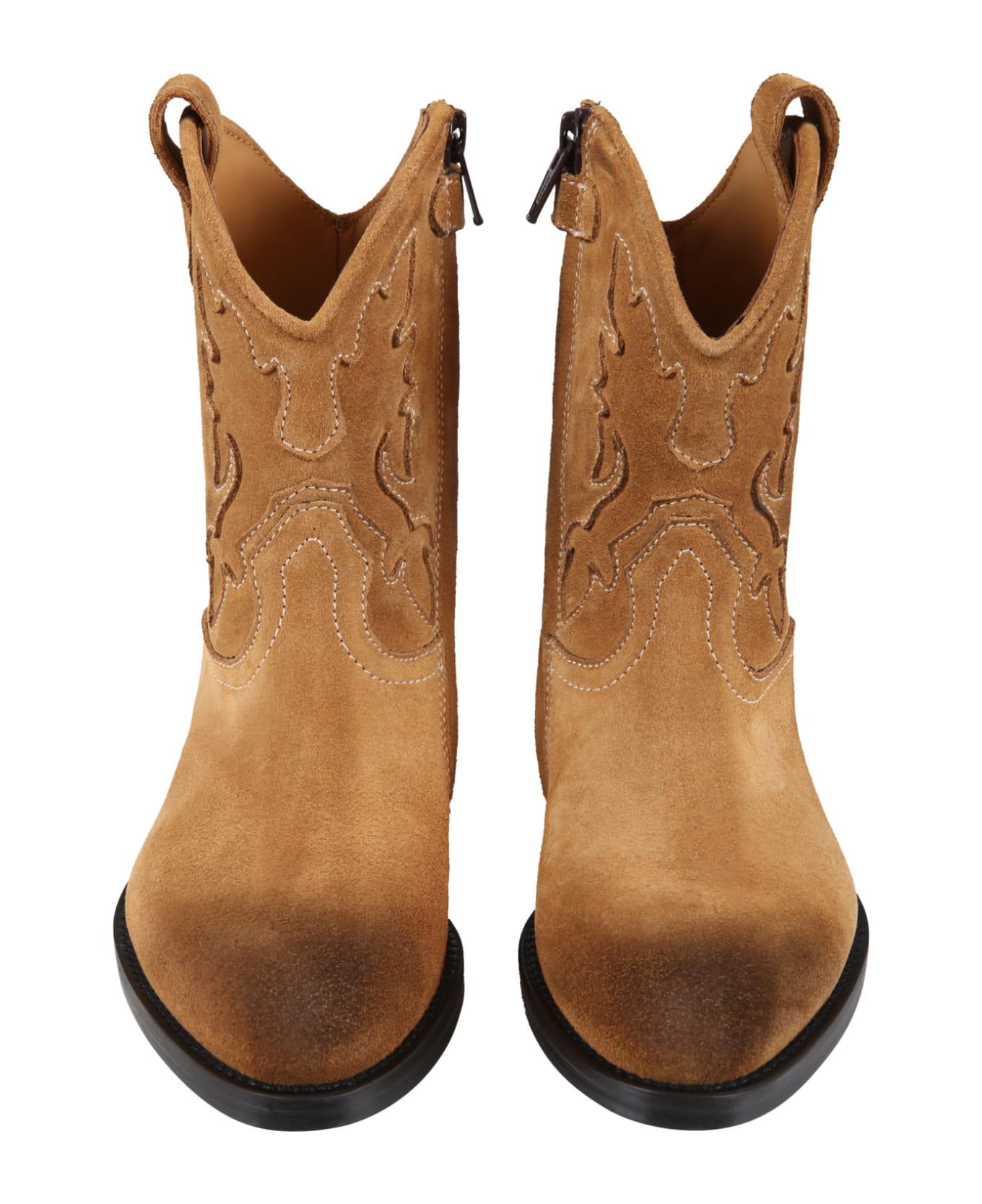 Gallucci Beige Boots For Kids - Brown