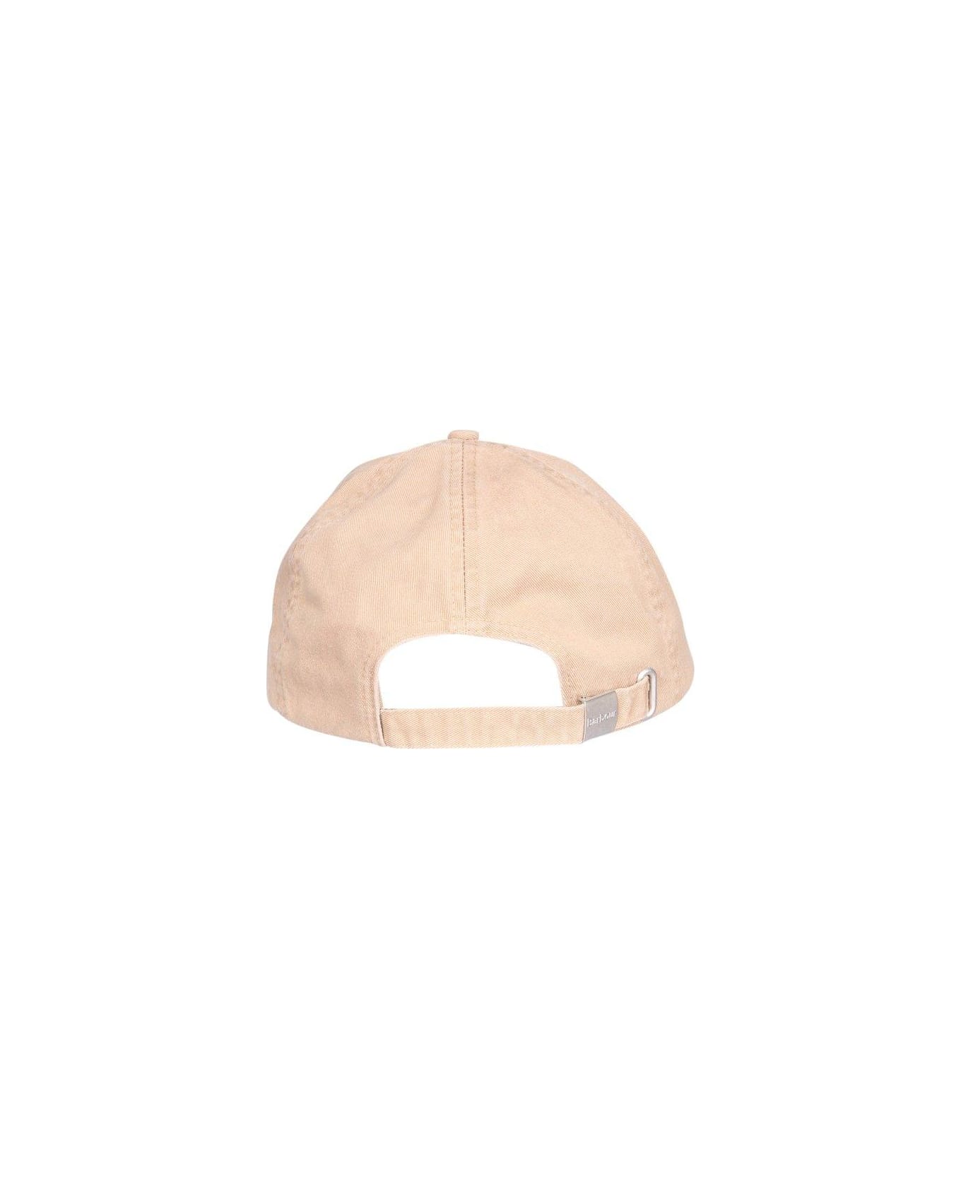 Barbour Logo Embroidered Baseball Cap - Stone