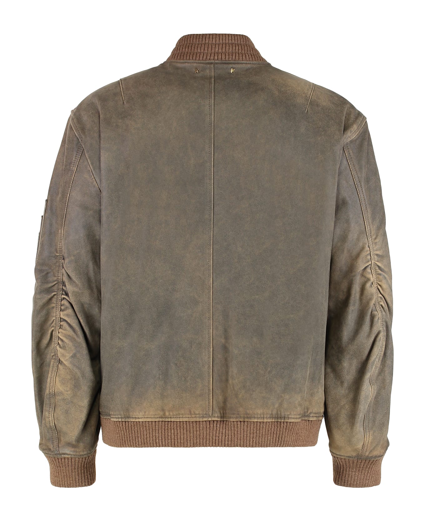 Golden Goose Leather Lived-in Effect Rivet - brown