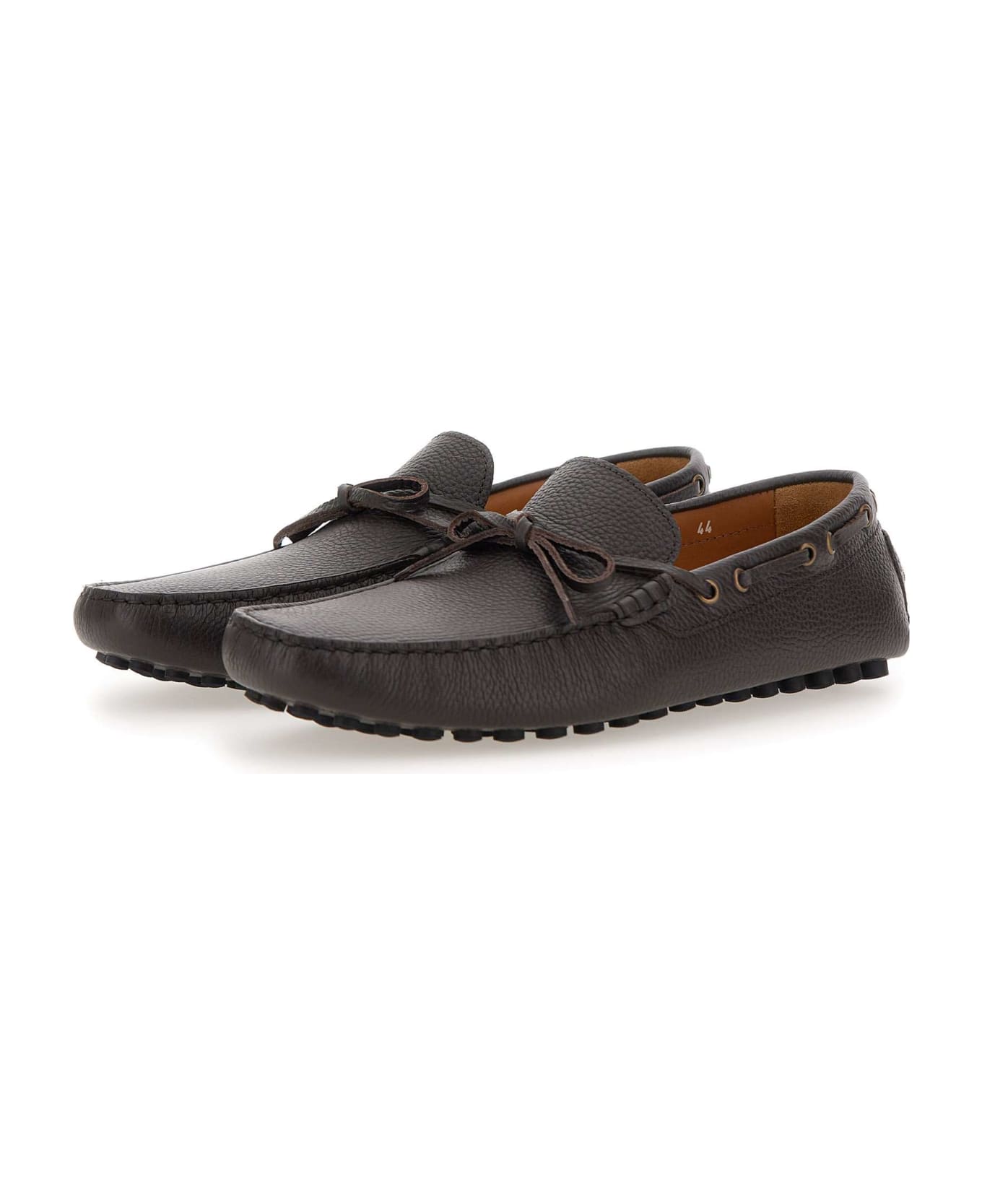 Doucal's Leather Moccasin - BROWN