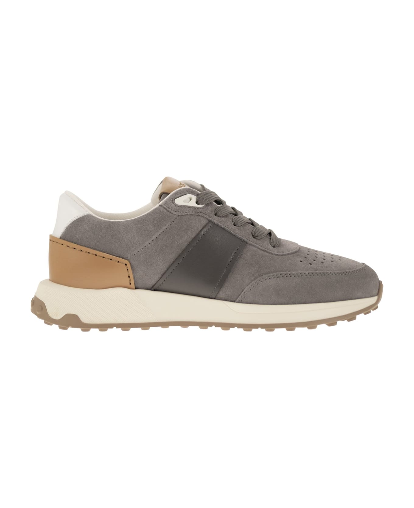 Tod's Suede Leather Sneakers - Grey