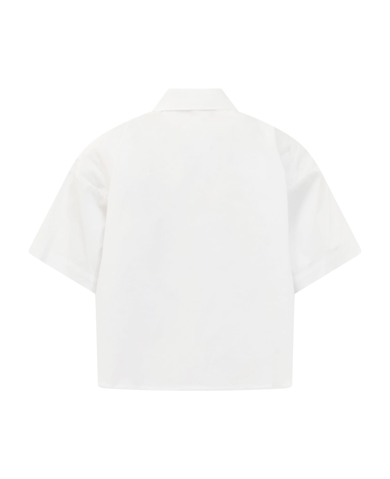Michael Kors Collection Crop Shirt - White