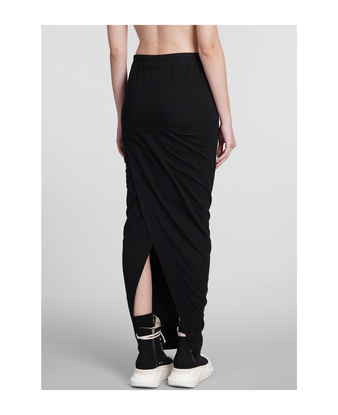 DRKSHDW Pull On Pillar Skirt In Black Cotton - black