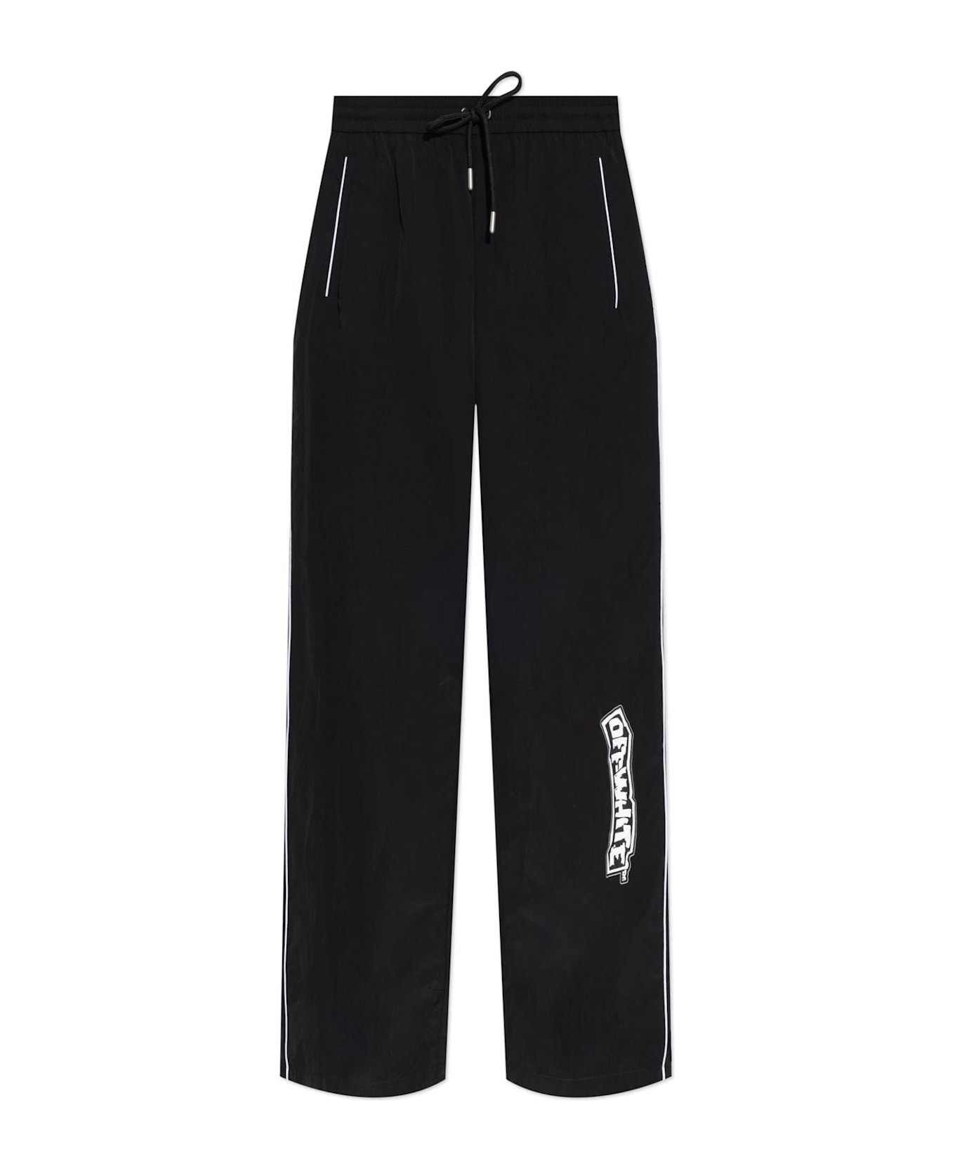 Off-White Pants With Pockets - Black Wh ボトムス