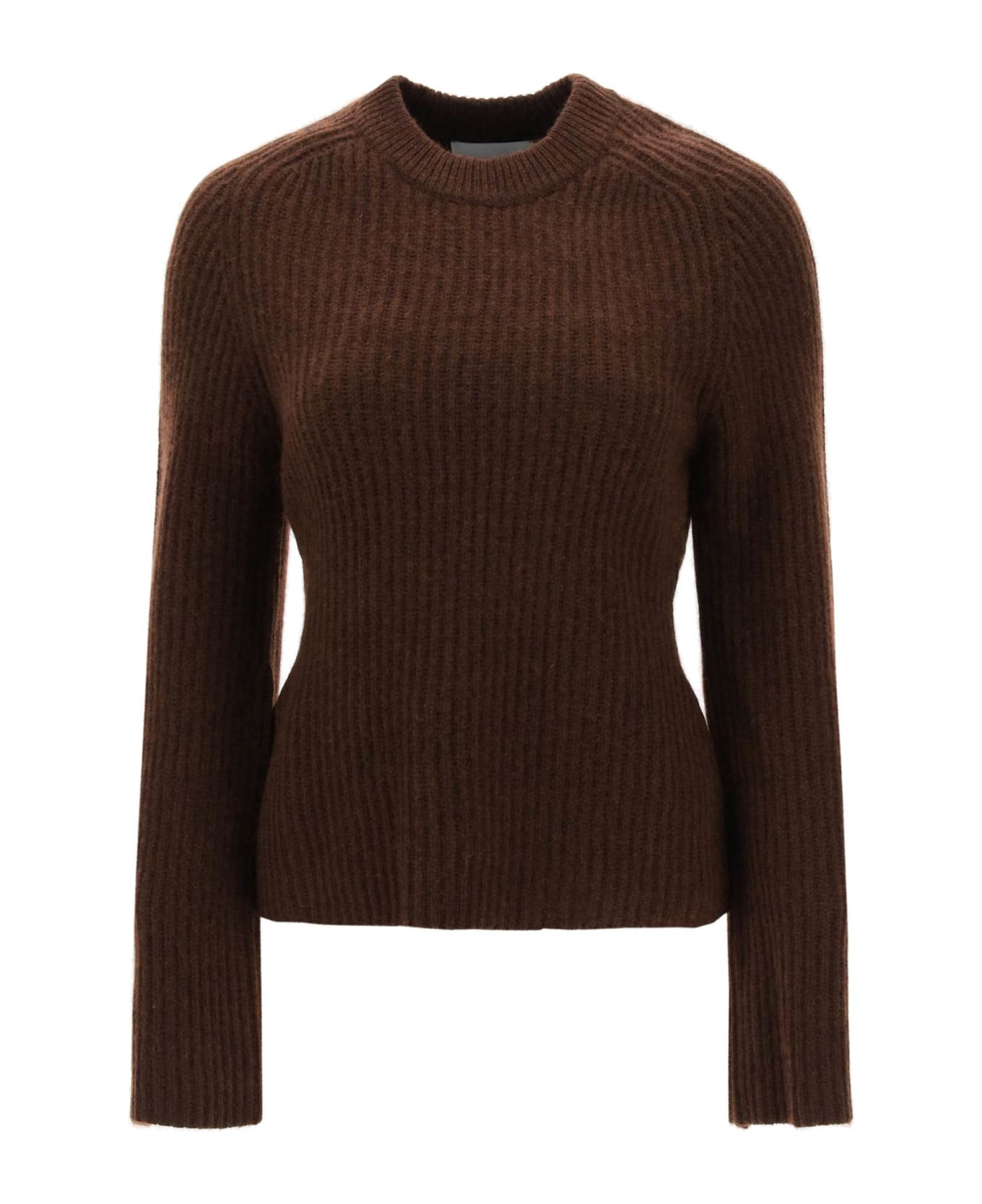 Loulou Studio 'kota' Cashmere Sweater With Bell Sleeves - CHOCO MELANGE (Brown)