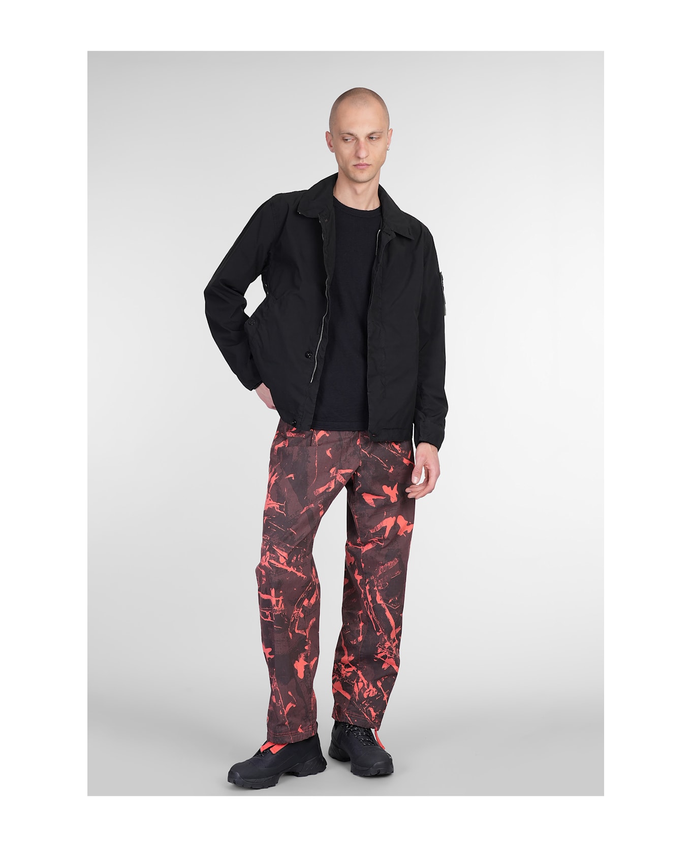Pants In Black Cotton - Thumbnail 3