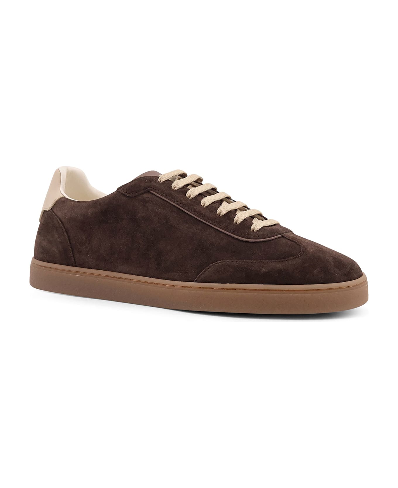 Brunello Cucinelli Suede Sneakers - DARK BROWN