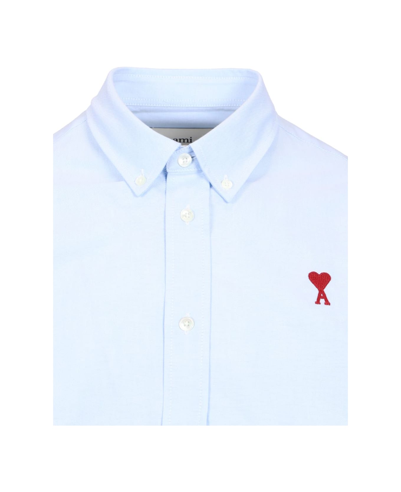 Ami Alexandre Mattiussi Blue Cotton Button-down 
ami De Coeur
 Shirt - BLUE
