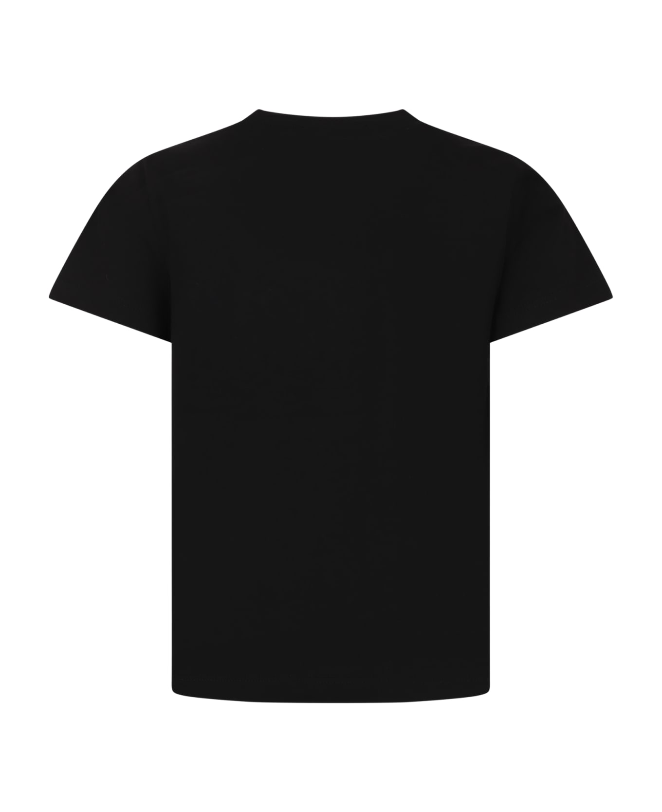 Balmain Black T-shirt For Girl With Logo - Black