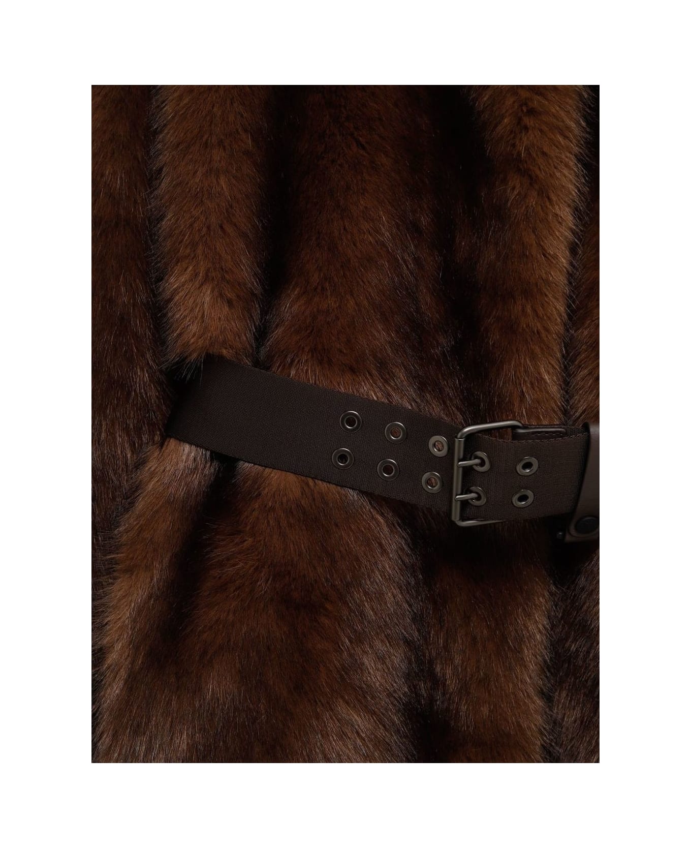 Moncler Grenoble Belt Coat - Brown