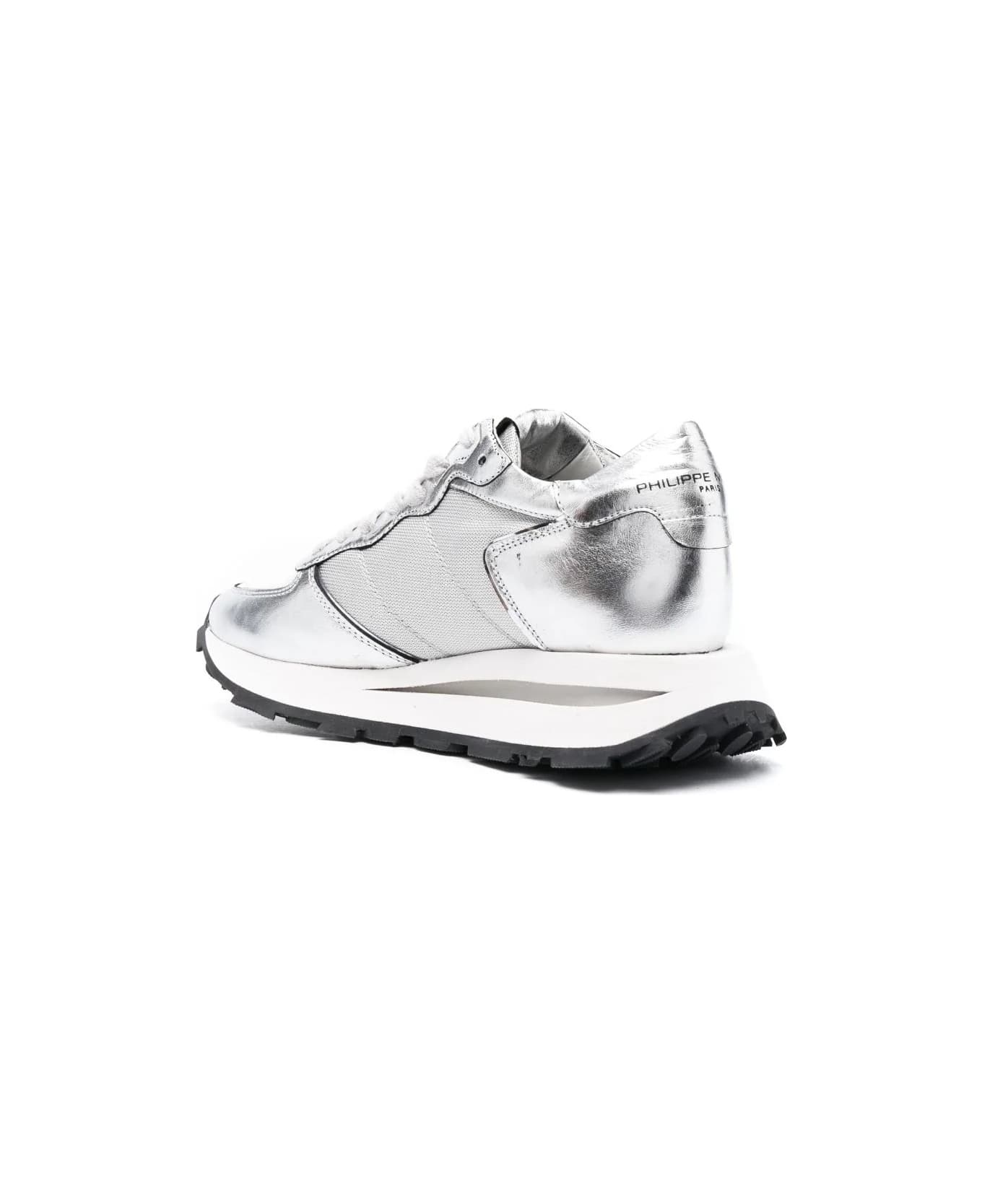 Philippe Model Tropez Haute Low Sneakers - Silver - SILVER