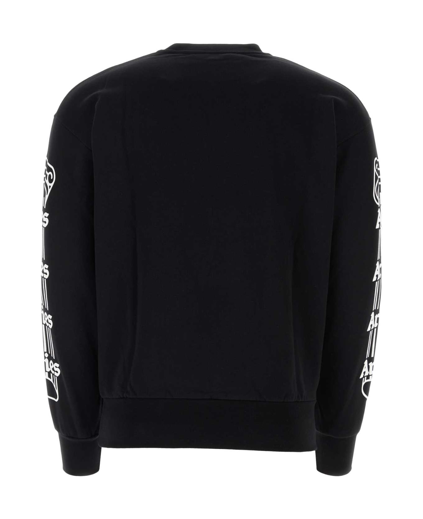Aries Black Cotton Sweatshirt - BLACK フリース