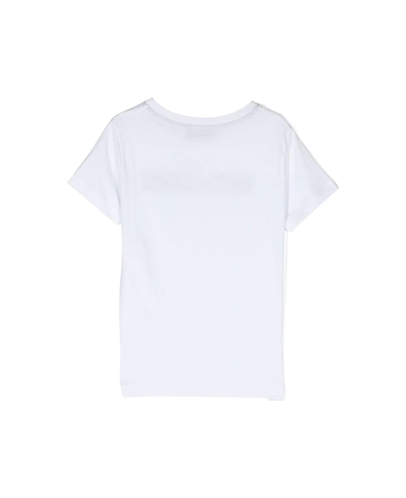 Missoni Kids White T-shirt With Black Logo - C