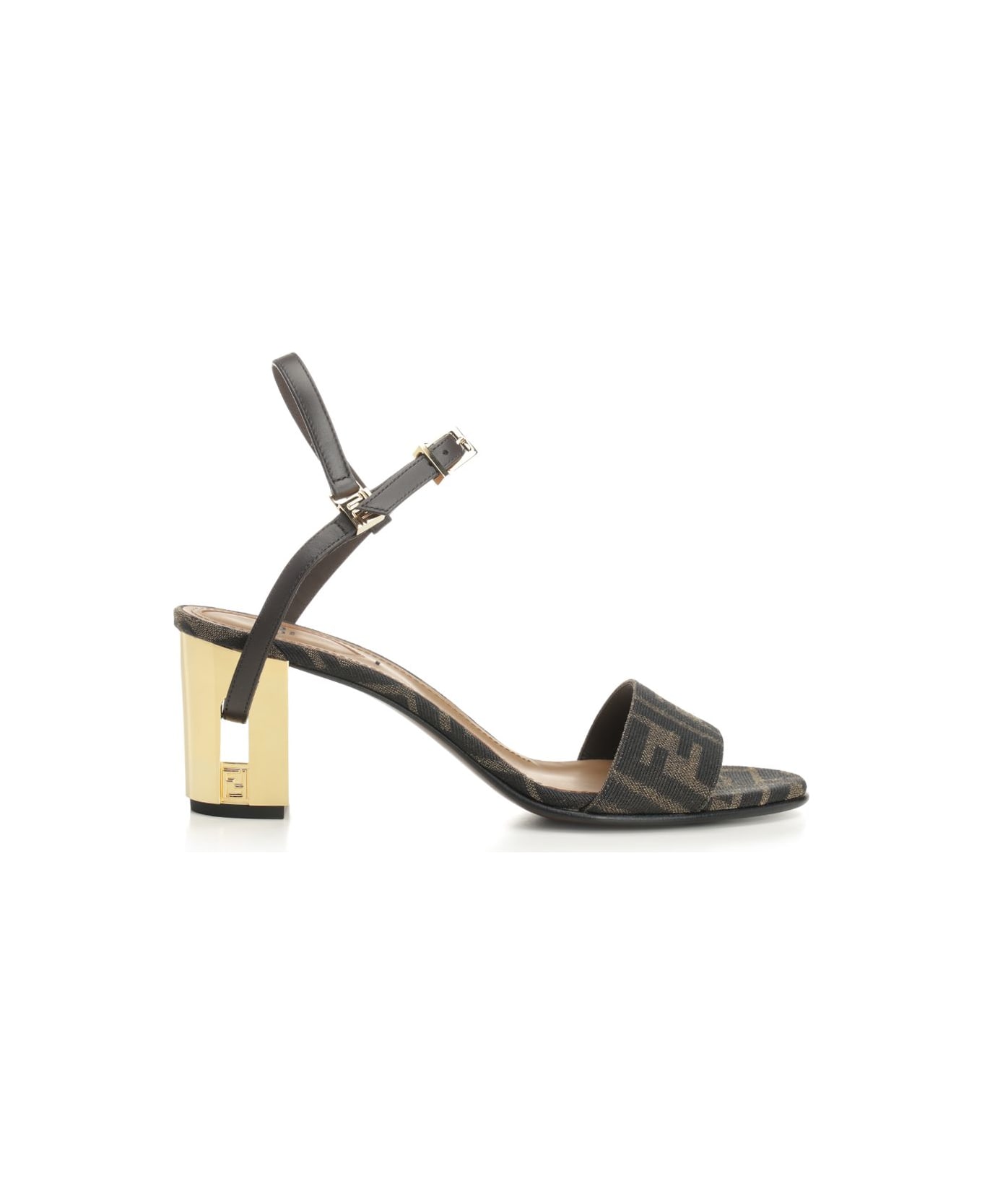 Fendi Delfina Tessuto Jacq.ff+vitel - Brown