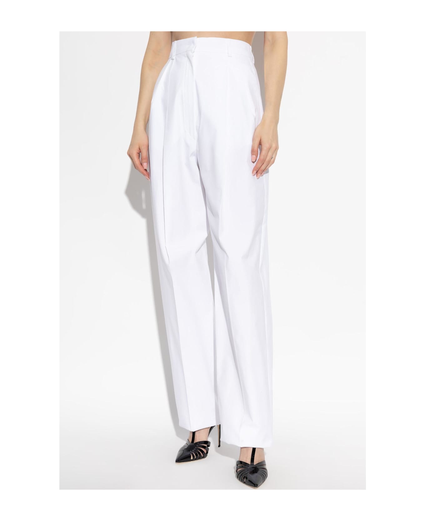 SportMax Pleated Pants - White