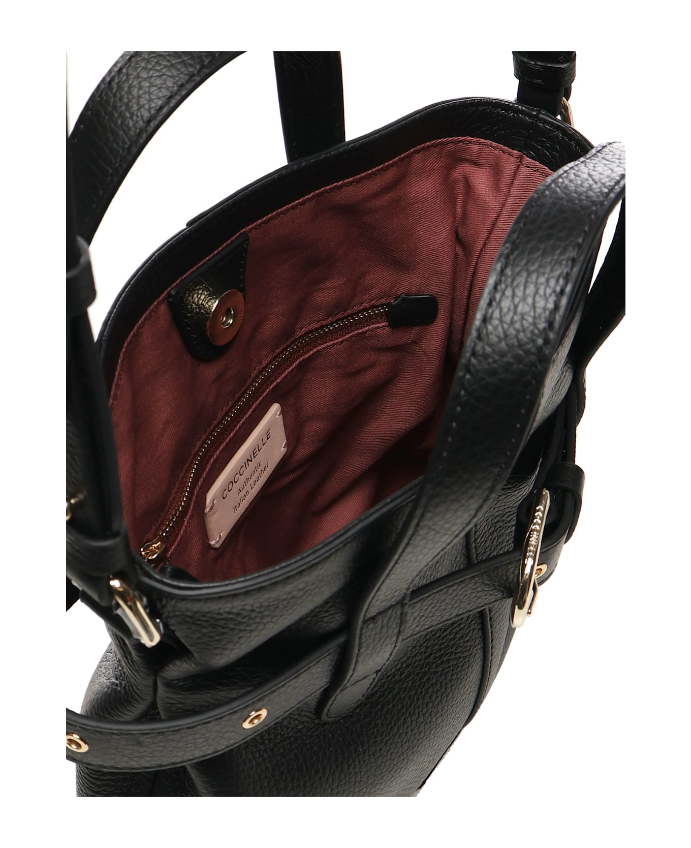 Coccinelle Bucket Bag With Buckle - Black