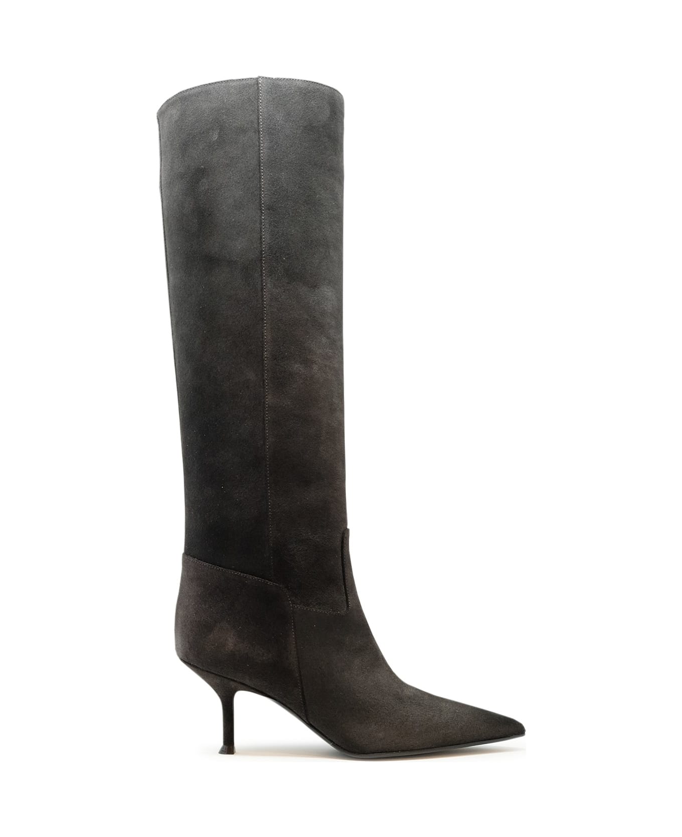 Lella Baldi Leather Boots - BLACK