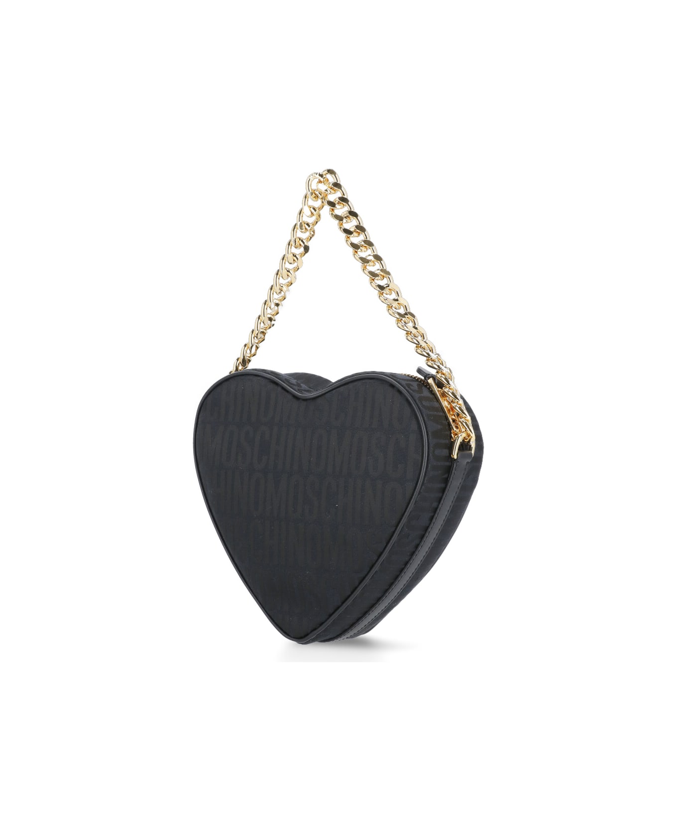 Moschino Shoulder Bag With Logo - Black