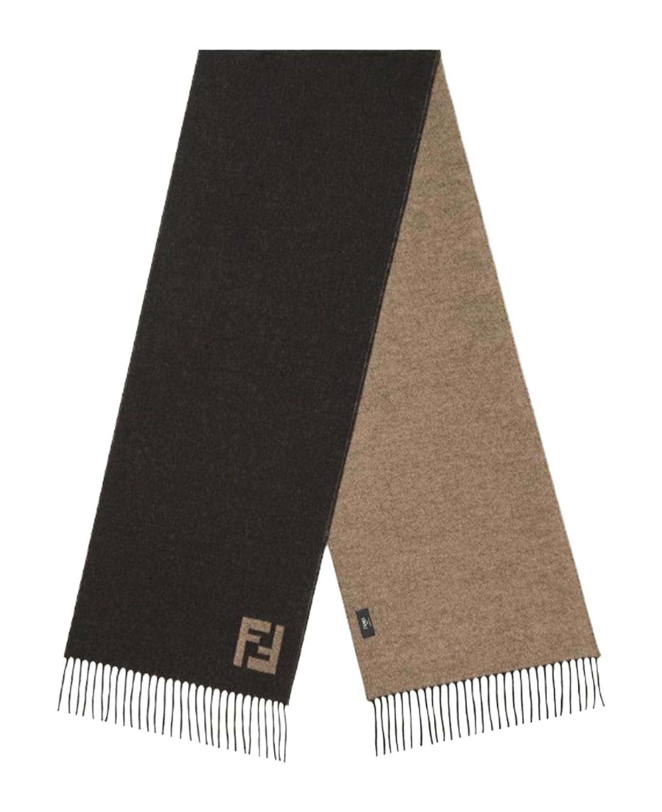 Fendi Scarfs - NERO + SABBIA