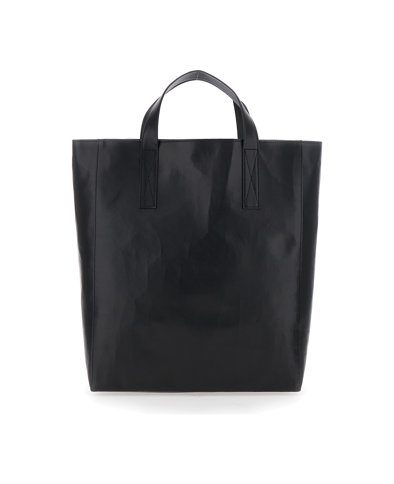 Vivienne Westwood 
sarah
 Black Medium Tote Bag With Embossed Orb Logo On The Front In Leather Woman - Black