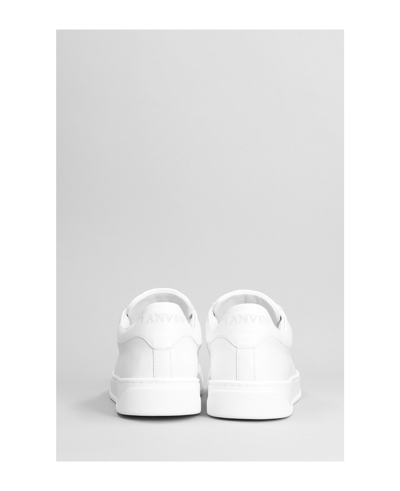 Lanvin Ddb0 Sneakers In White Leather - white