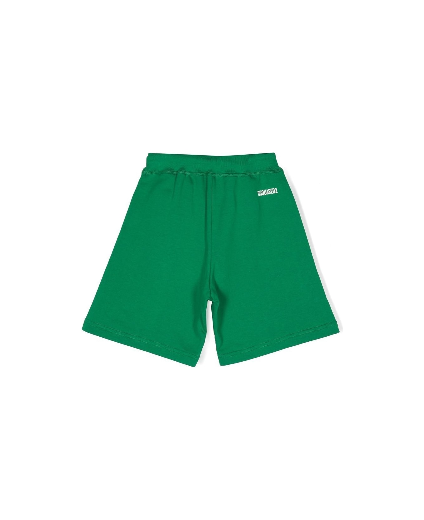 Dsquared2 Sports Bermudas With Print - Green