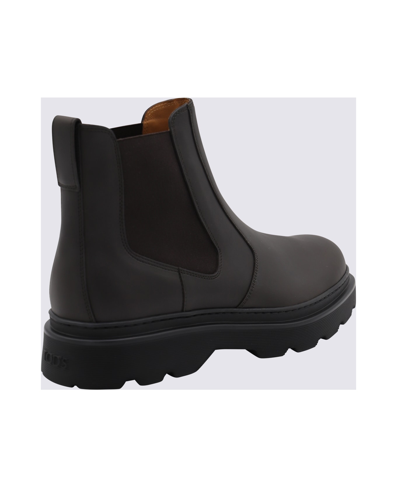 Tod
s Dark Brown Leather Boots - BROWN