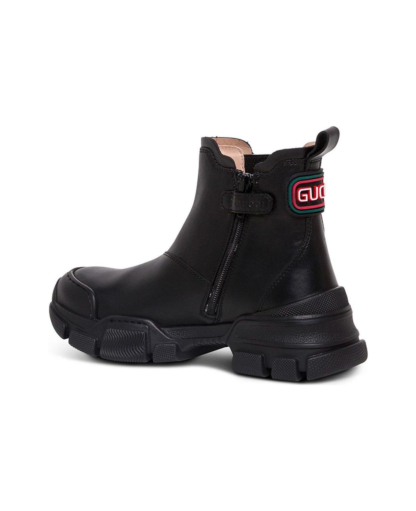 Gucci Logo Patched Boots