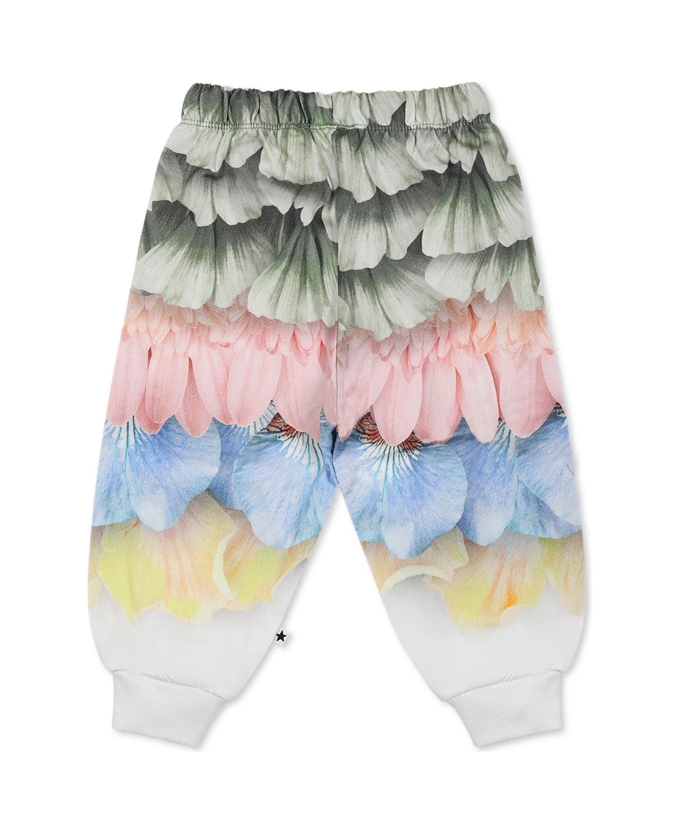Molo Multicolor Trousers For Baby Girl With Petal Print - Multicolor