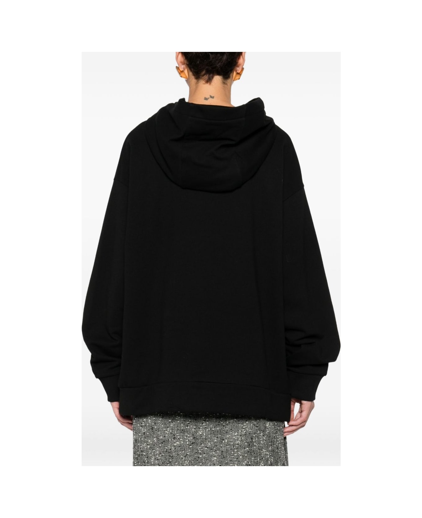 Fendi Roma Cotton Hoodie - Black