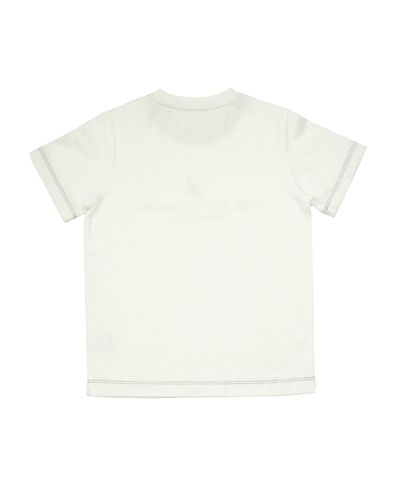 Brunello Cucinelli Cotton Jersey T-shirt With Print - White