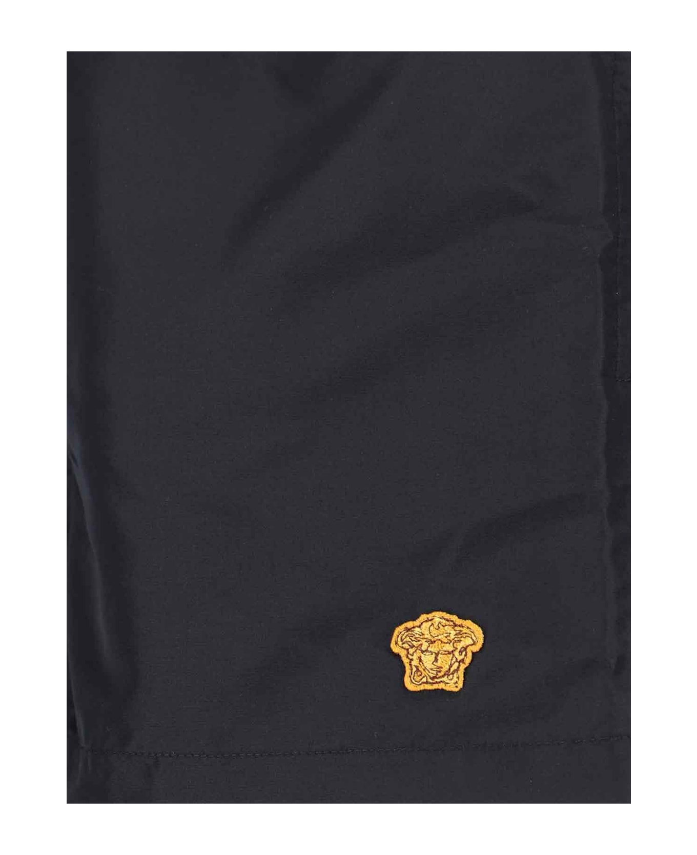Versace 'swim Golfo Medusa Patch' Beach Shorts - Black  