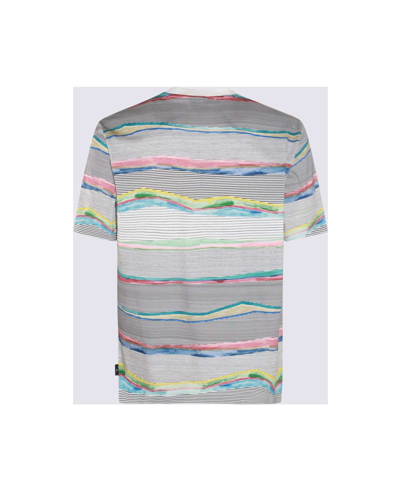 Paul Smith Grey Multicolour Cotton T-shirt - Red