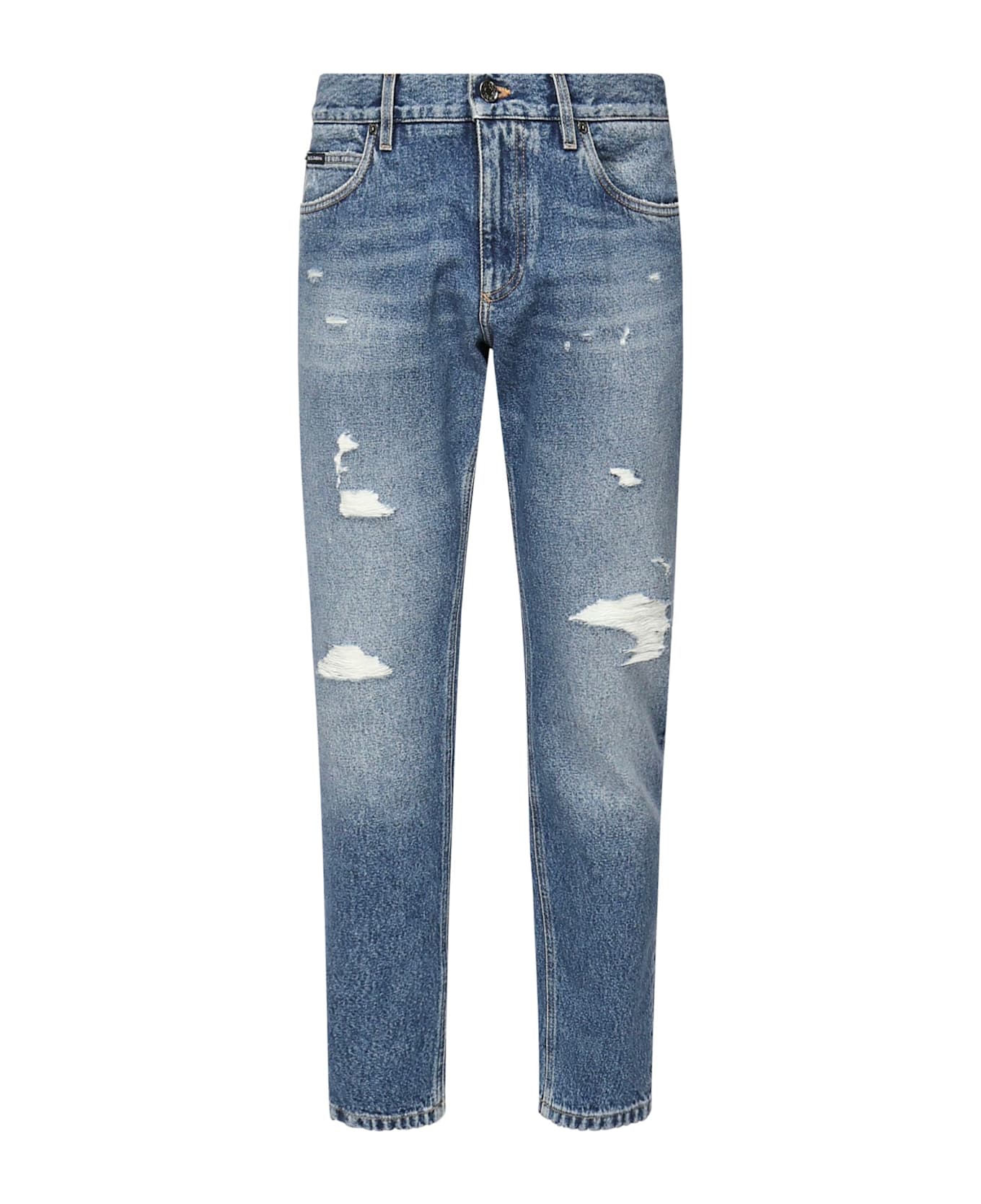 Dolce 
Gabbana Regular-fit Cotton Jeans - Blue