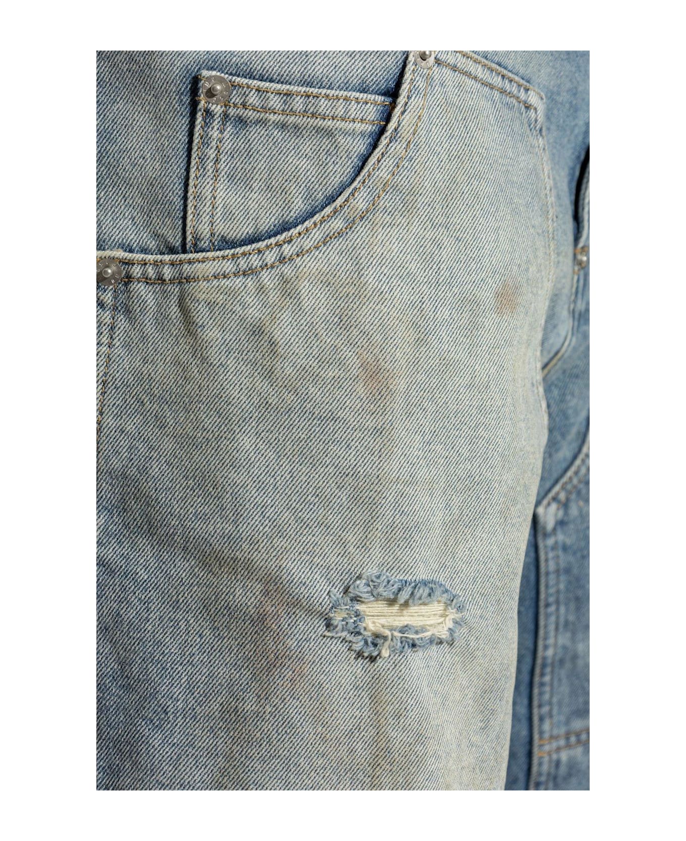 Moschino Pocket Detailed Denim Shorts - DENIM