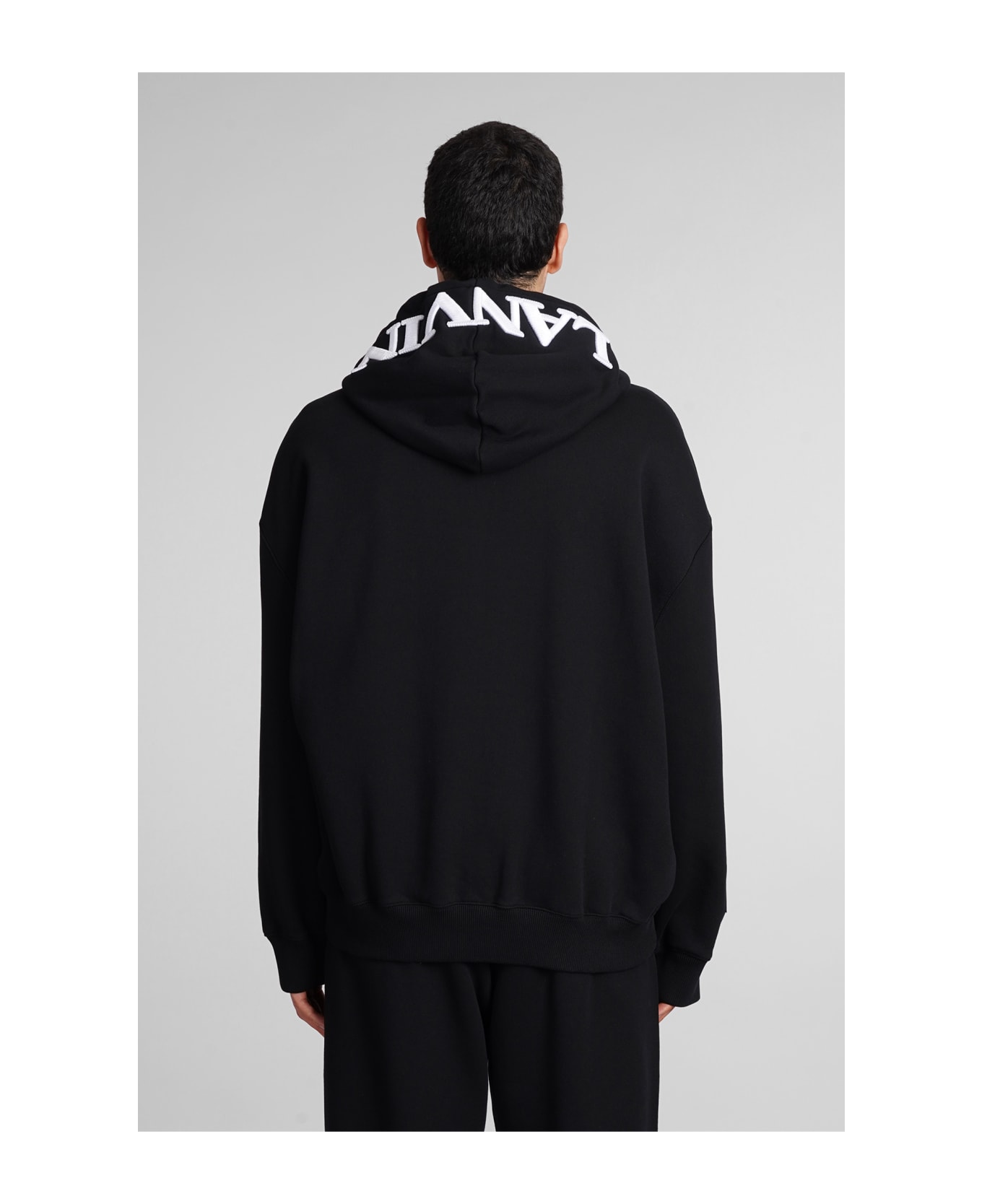 Lanvin Sweatshirt In Black Cotton - black