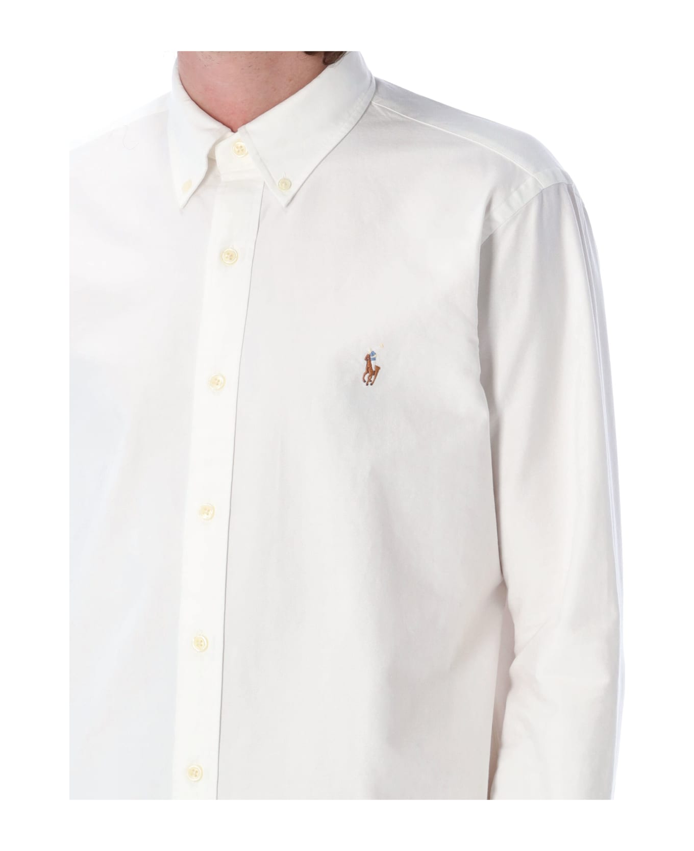 Polo Ralph Lauren Custom Fit Shirt - WHITE