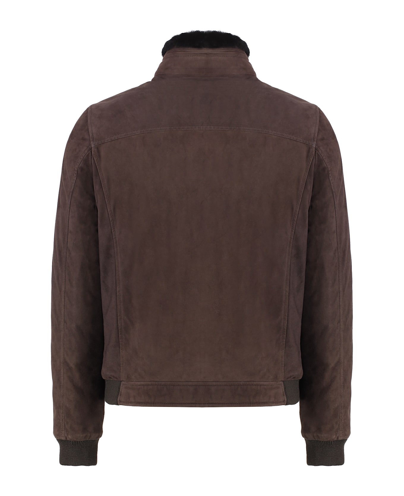 Moorer Celotti Leather Jacket - brown