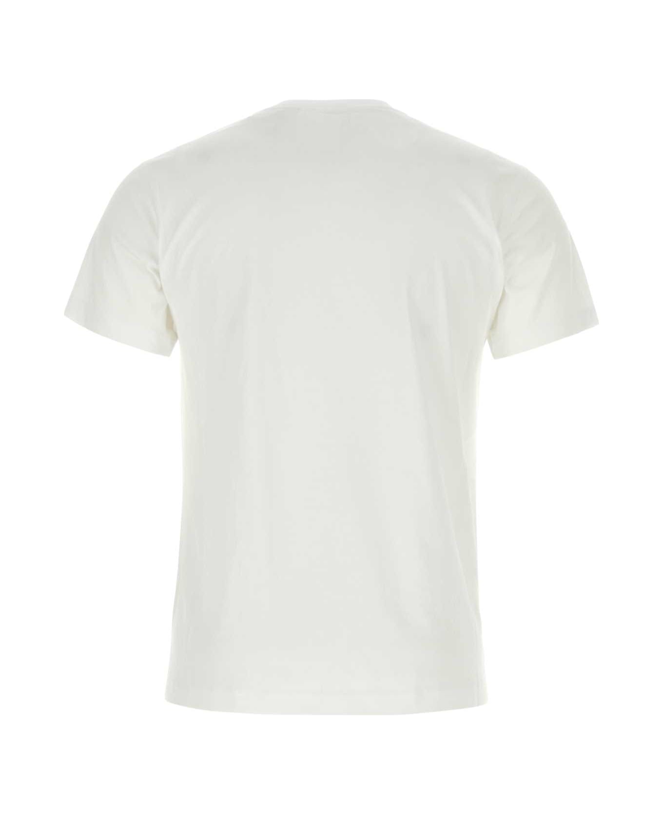 Burberry White Cotton T-shirt - WHITE