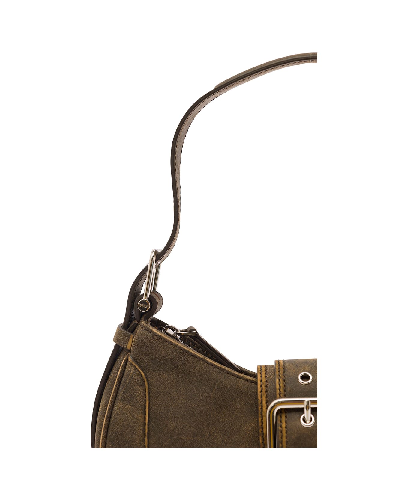OSOI 'brocle' Vintage Brown Shoulder Bag In Leather Woman - Brown