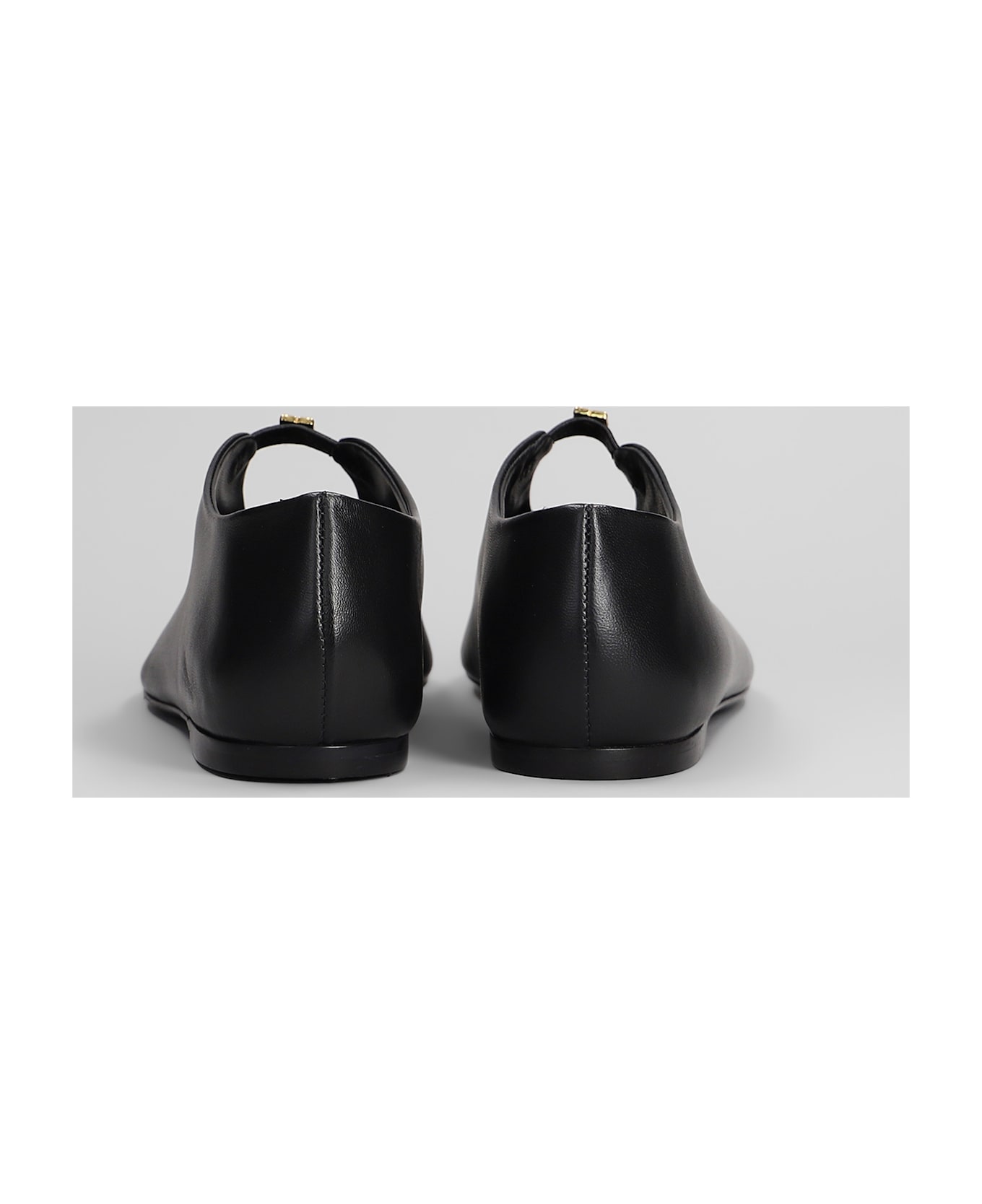 Givenchy 4g Liquid Ballet Flats In Black Leather - Black