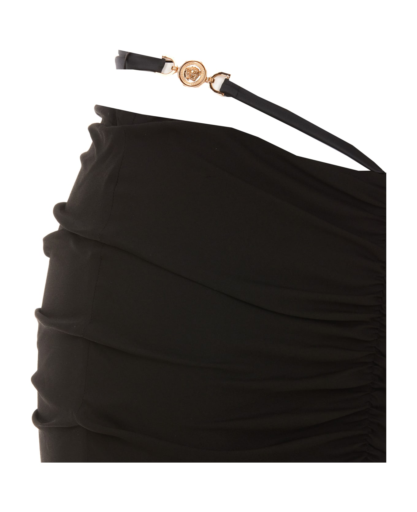 Versace Midi Medusa Skirt - BLACK