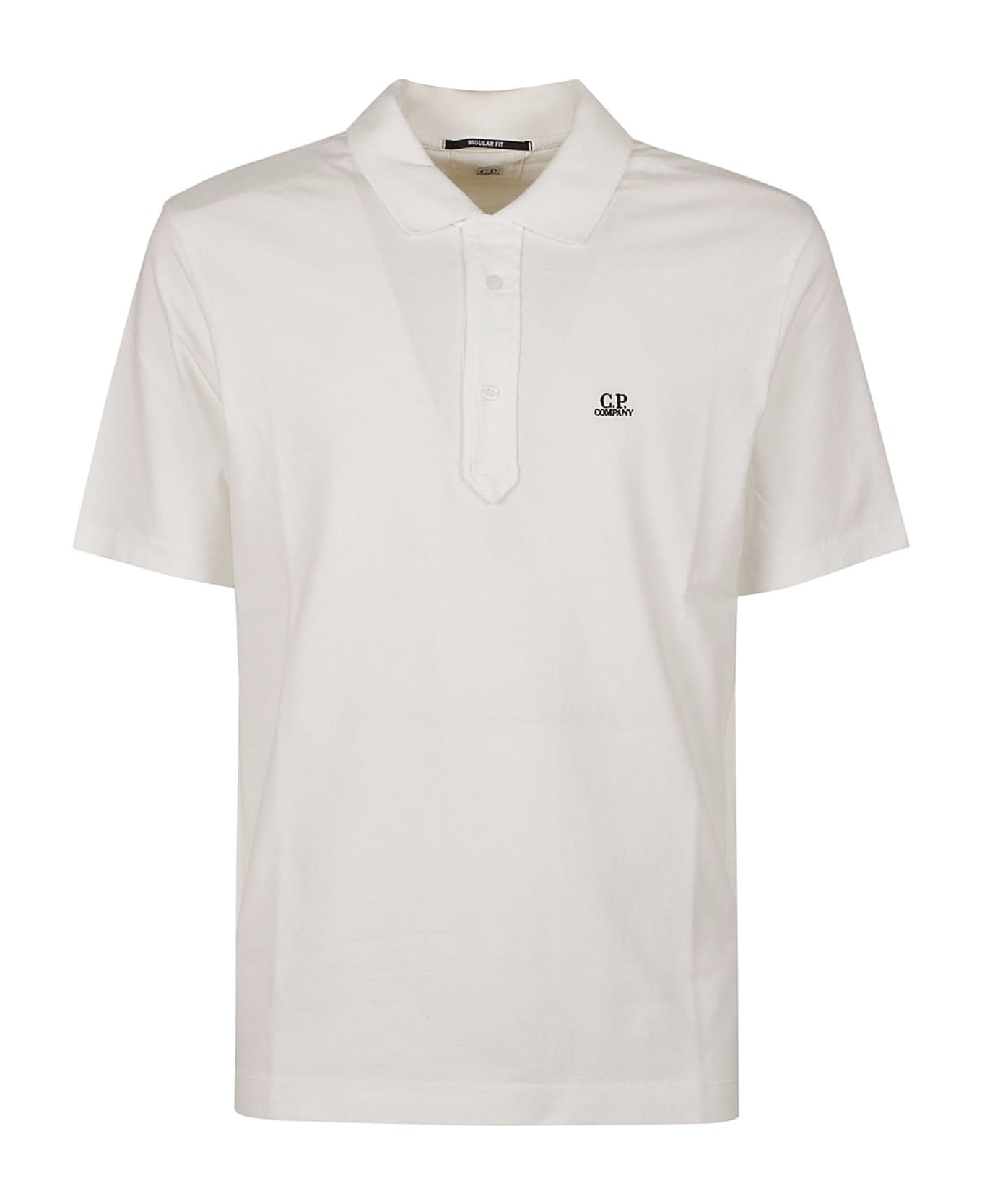 C.P. Company 1020 Short-sleeved Polo Shirt - Gauze white