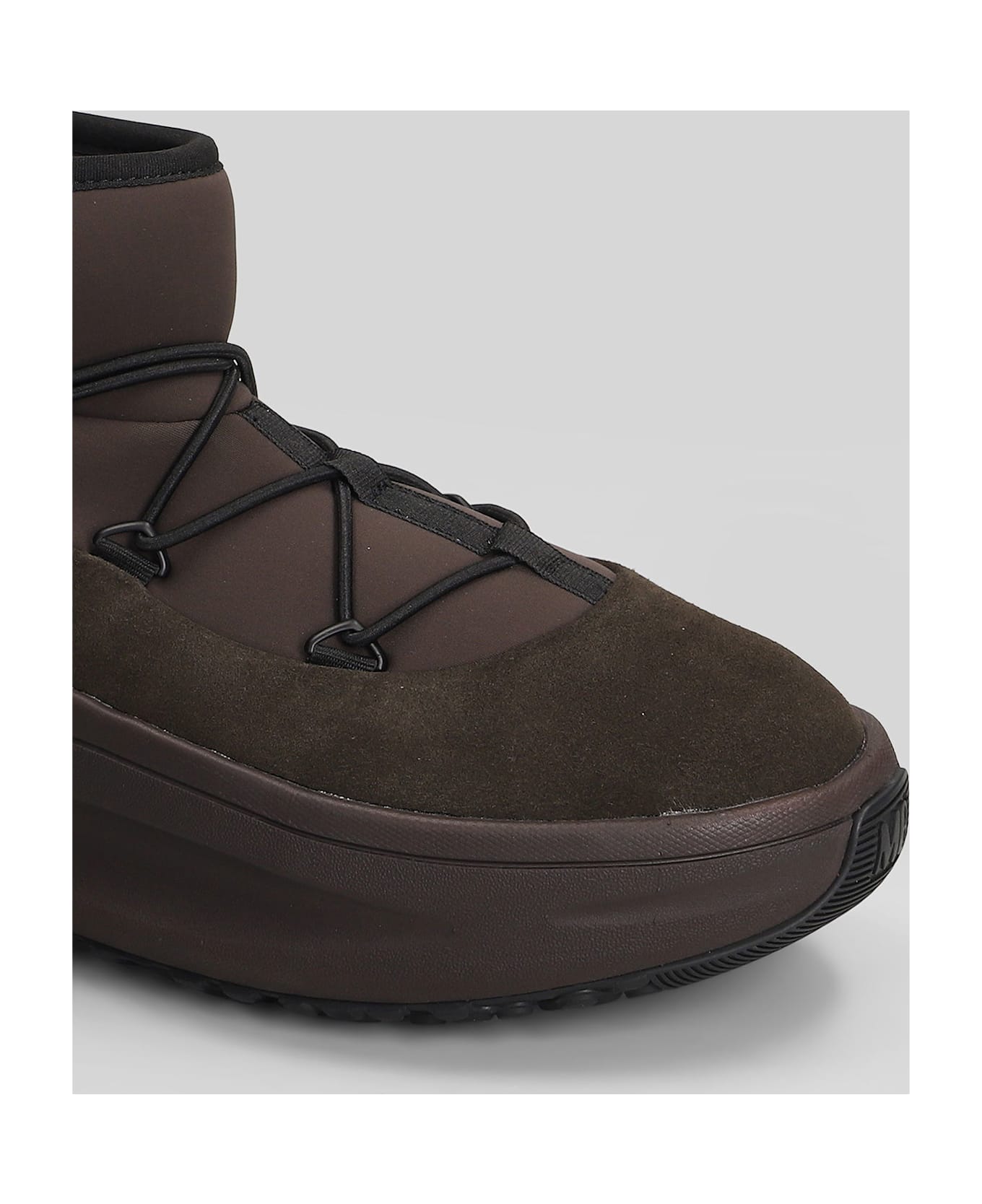 Moon Boot Mb Moon247 Slip On Sneakers In Brown Polyester - brown