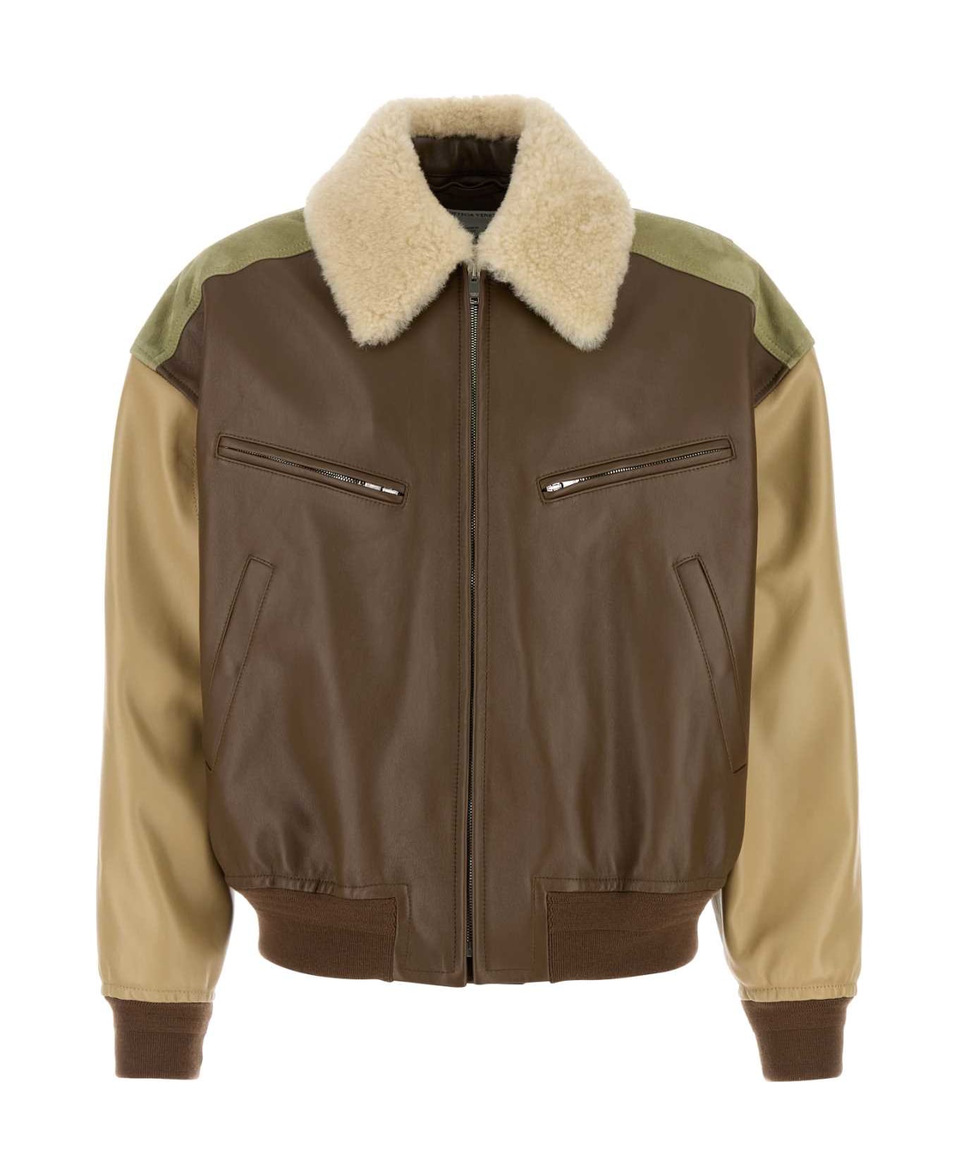 Bottega Veneta Mw Soft Nappa Blouson - Beige